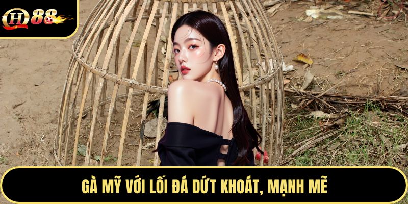 Gà Mỹ với lối đá dứt khoát, mạnh mẽ