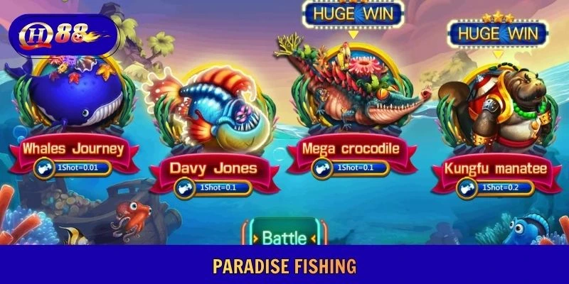 Săn thưởng xanh chín với paradise fishing
