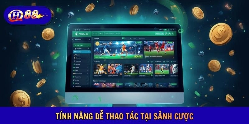 Tính năng dễ thao tác tại sảnh cược